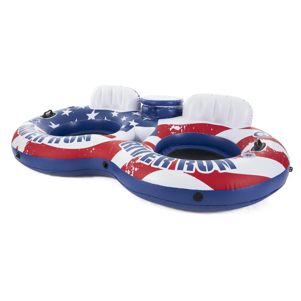 American 2 River Intex II Float Float Run Flag & Person 2 Person