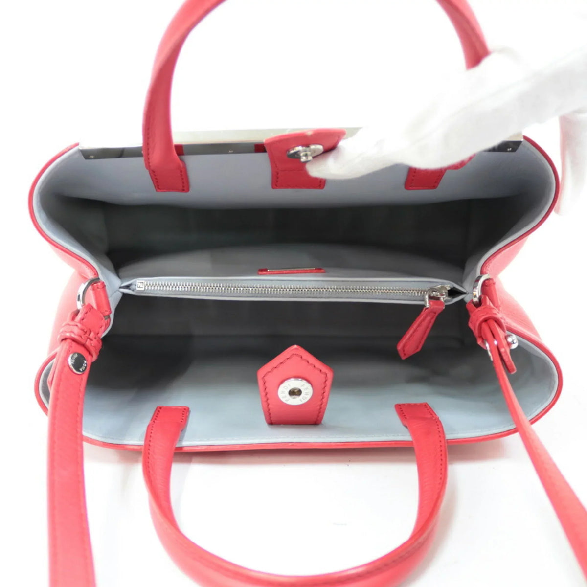 Red Bag Handbag Ladies Toujour (Fair) Pre-Owned FENDI Shoulder