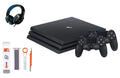 (Refurbished: With 1TB AXTION Gaming Black Kit BOLT New) PlayStation Headset 2 Pro Controller Like Pre-Owned Console Cleaning Bundle 4