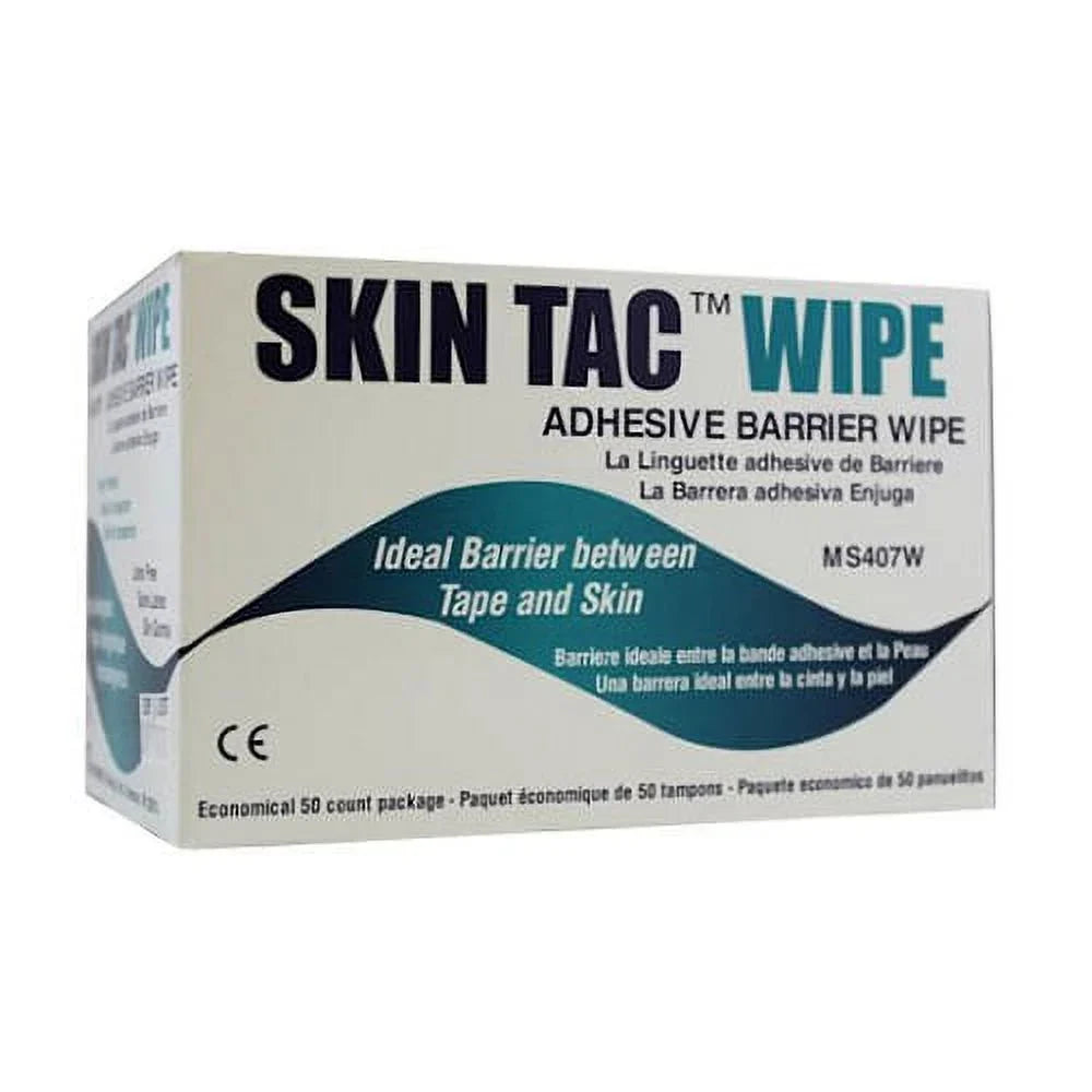 50 Skin Barrier of Wipe, MS407W Skin Tac Pack -