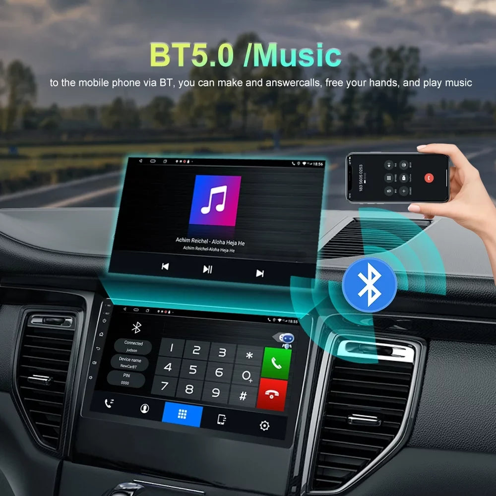 with Carplay Head Bluetooth 4+32GB N300 13 Tacoma Unit Backup Android Toyota GPS Camera For Radio 2016-21