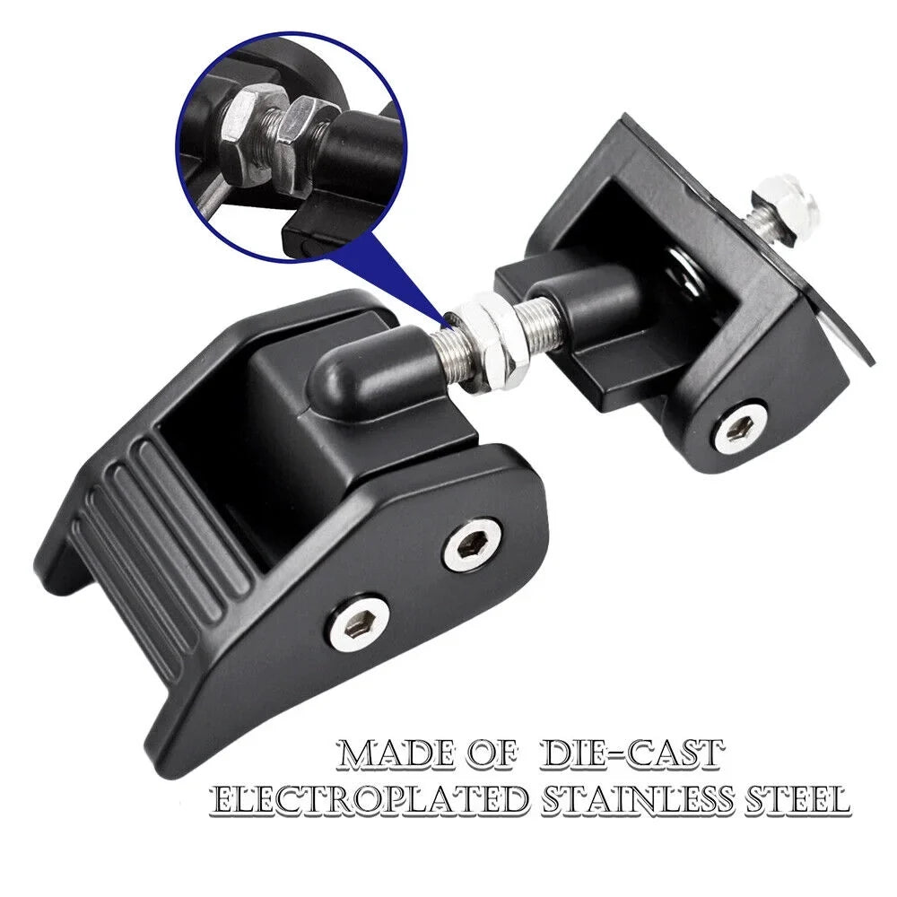 Kit Hood JKU 2007-2018 JK Jeep USA G·PEH Hood Catch Front Pair Lock Wrangler Latch for