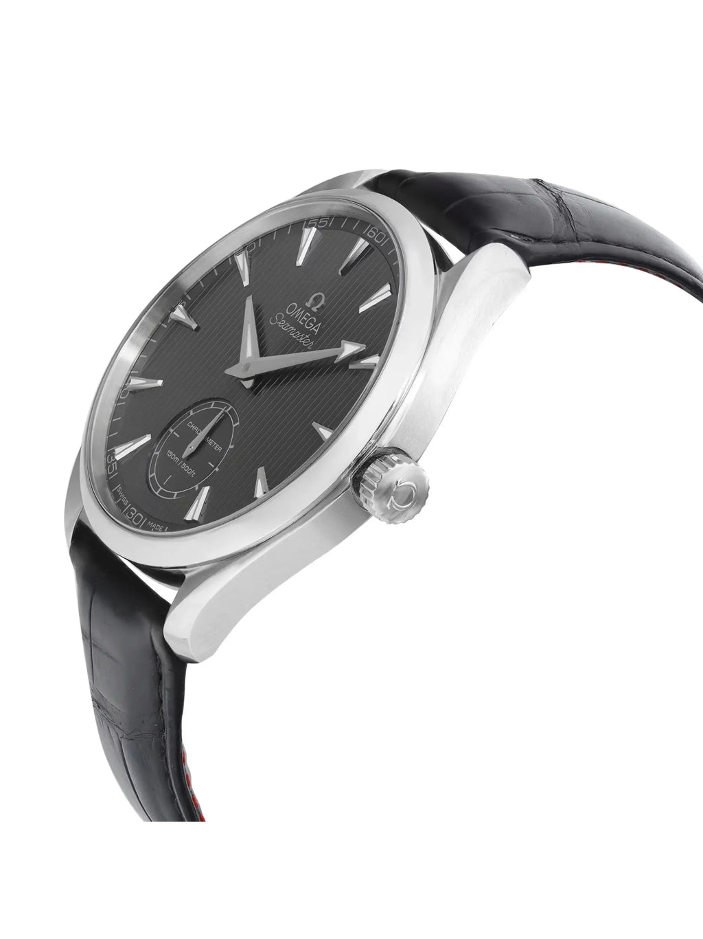 Manual XXL Steel Wind Railmaster Aqua Terra Omega Mens Watch 231.13.49.10.06.001