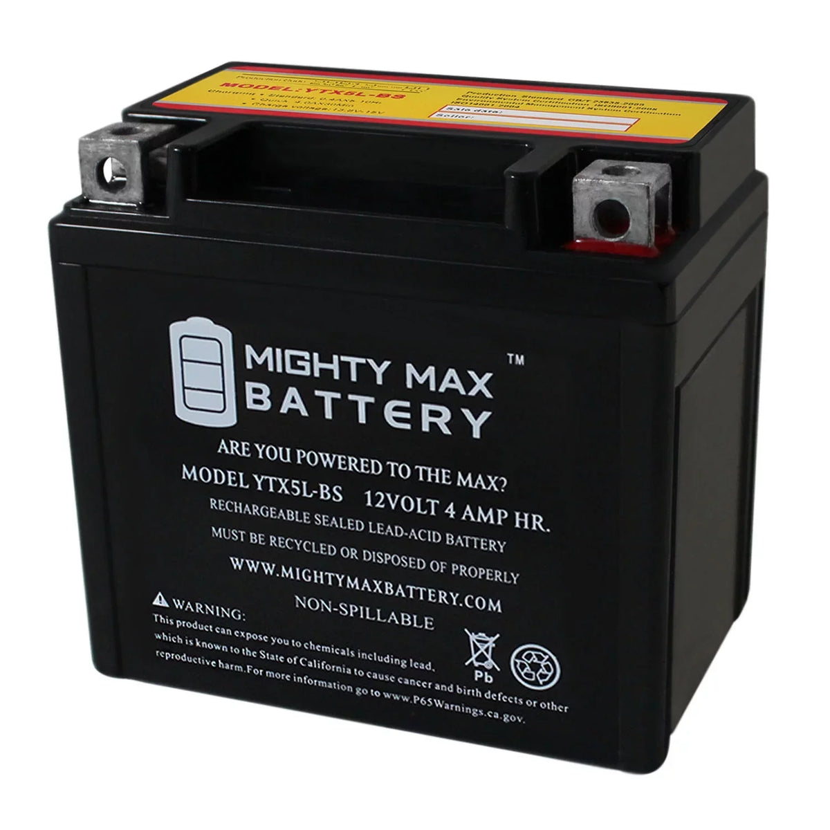 for 12V Yamaha Replacement 05-20 Battery 230 TTR230 4AH YTX5L-BS