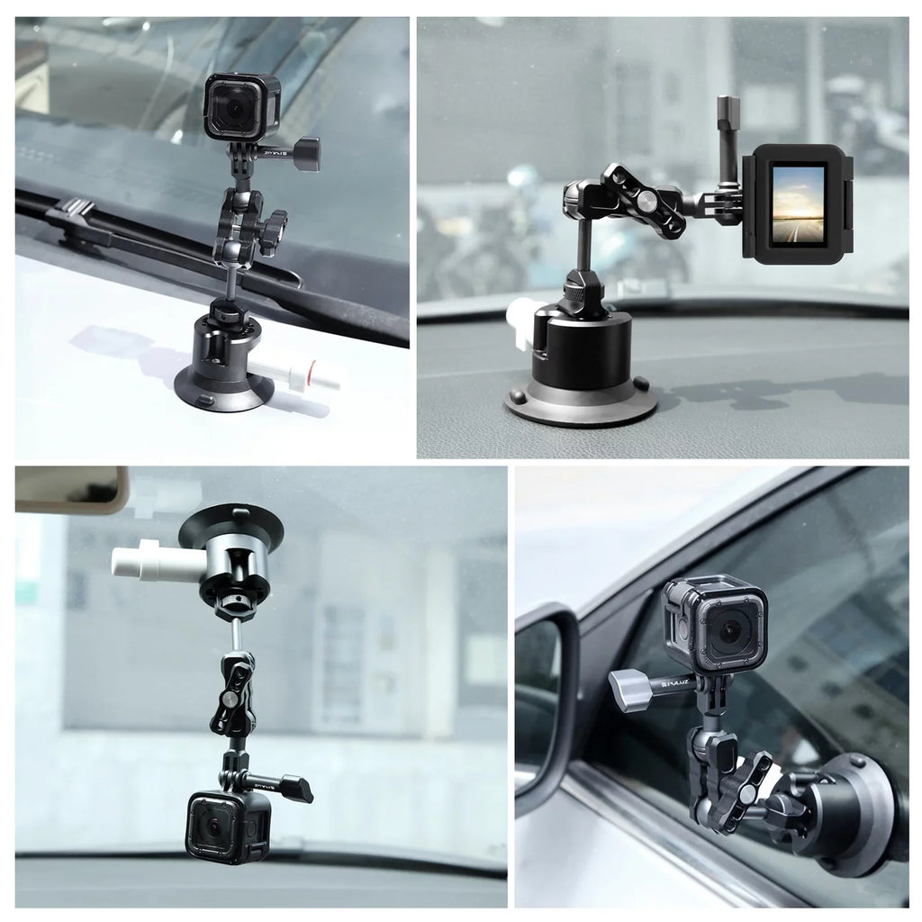 Replacement, Bracket Osmo Compatible for Suction Camera, Anself with 360° Mount Cup Car Dual Ballheads 11/10/9/8, 3/2