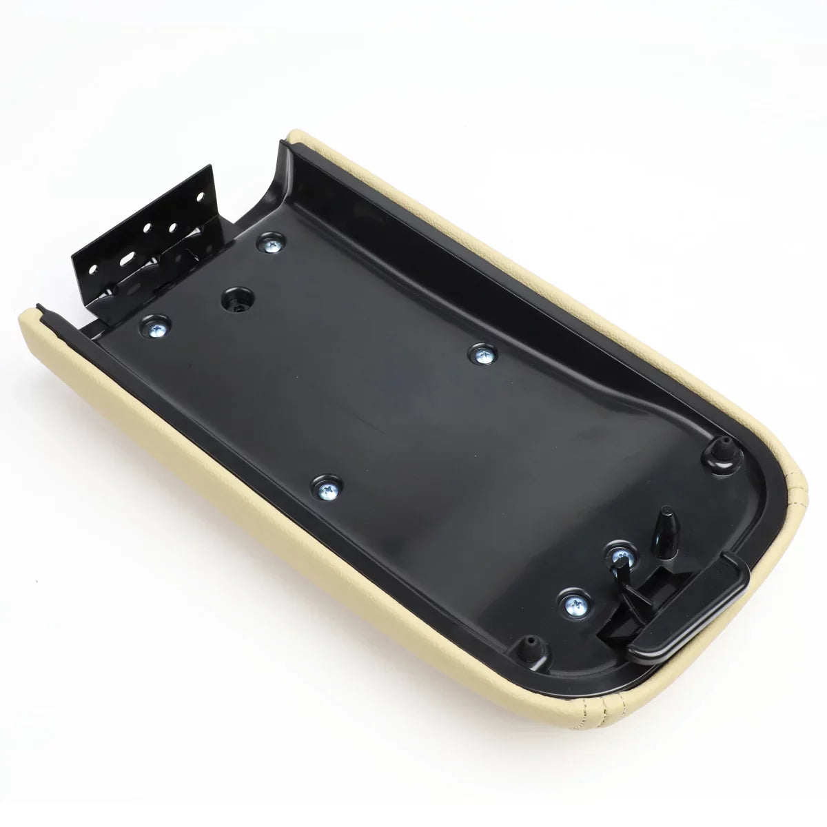 w/Latch Buick Envoy 2002-2009 Lid [Tan] Leather Assembly Motoring Center For 04 DNA GMC 08 Armrest 03 06 Trailblazer Chevy 07 05 Console Rainier ZTL-Y-0056