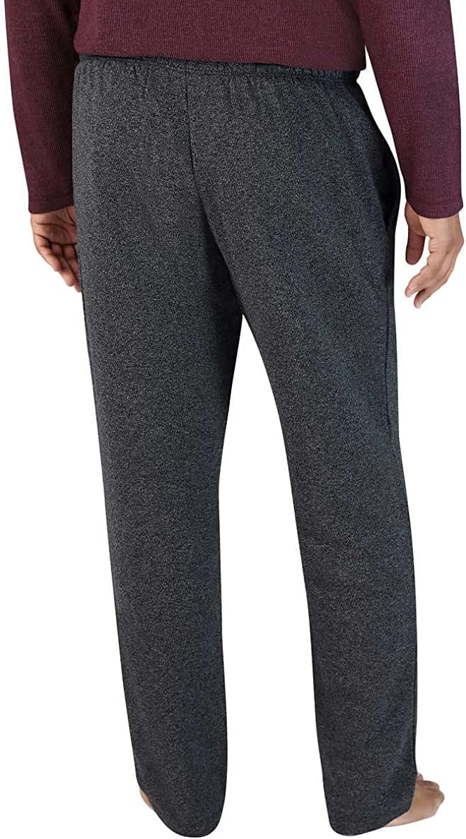 top charcoal gray 2-Piece Sleep Pajama PJ Medium) Set Men's Bauer ((burgundy bottom, Eddie / Lounge