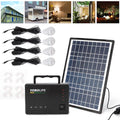 LED Power 4 with for Station with Solar Power exterior Generator Solar Kit, Portable Camping Lights Panel