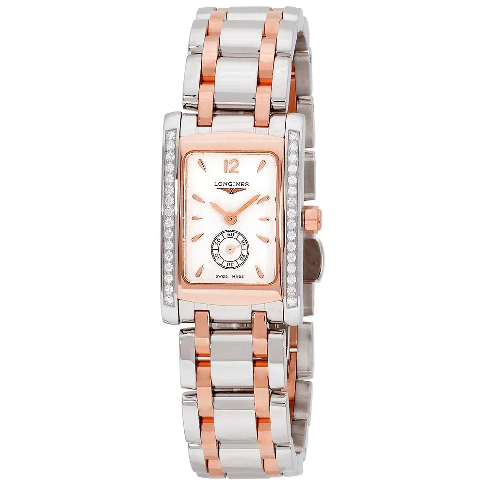 Stainless DolceVita White Longines L51555197 Steel Watch Dial Ladies