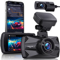 Camera Monitor, Screen, IPS 24H Built-in Dash GPS, and G-Sensor, Cars, for Cam, YEECORE 3" Parking 157°Wide Vision, Dual HDR Loop Real Rear, 4K+1080P Dash WiFi Angle Night Recording Front