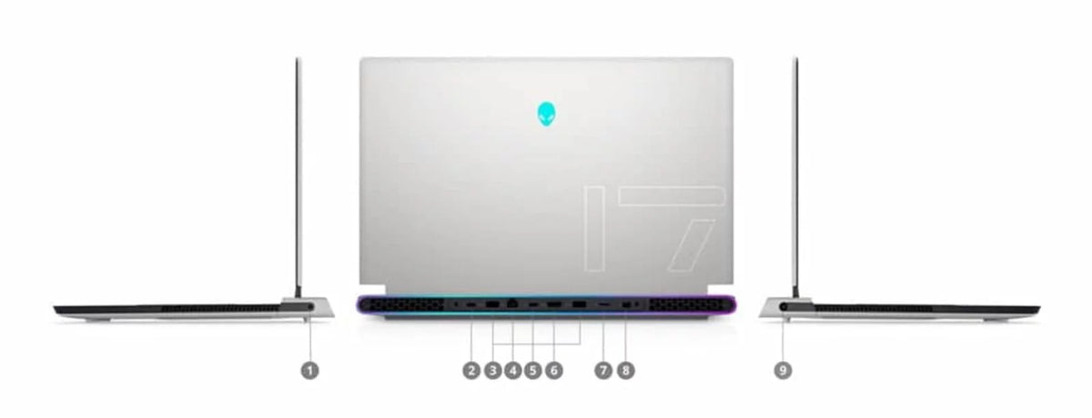 Cores 64GB i7 Core - Gaming 10GB 1TB GHz 17.3" 8 SSD (2021) 3080 GDDR6X FHD Alienware RTX - CPU Restored 4.6 X17 (Refurbished) RAM Laptop R1 - 11th - Gen @ -