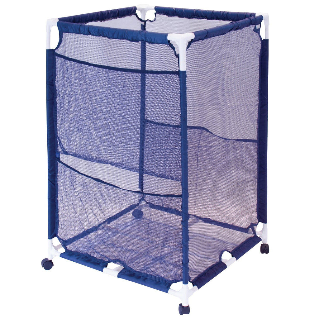 Pool Organizer Blue, Pool 25.4" design 40" L H) X Bins PBFT-1513 (25.4" - Equipment Mesh PB-M200, Medium, Pool Rolling Storage Bin, W x