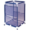 Pool Organizer Blue, Pool 25.4" design 40" L H) X Bins PBFT-1513 (25.4" - Equipment Mesh PB-M200, Medium, Pool Rolling Storage Bin, W x