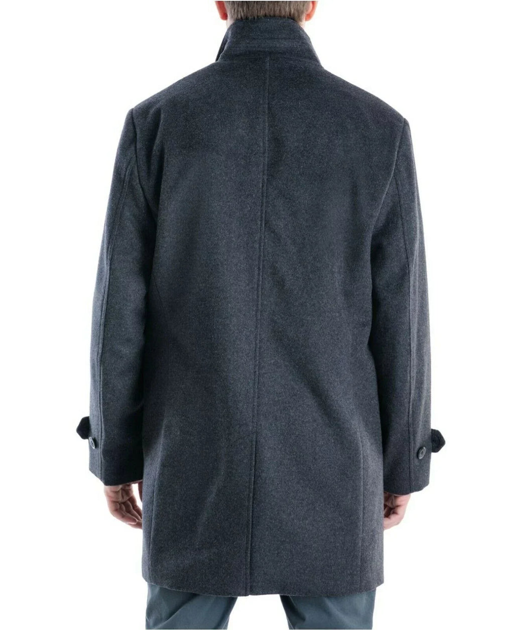 38S London Clark Overcoat, Fog Classic-Fit Gray, Men's