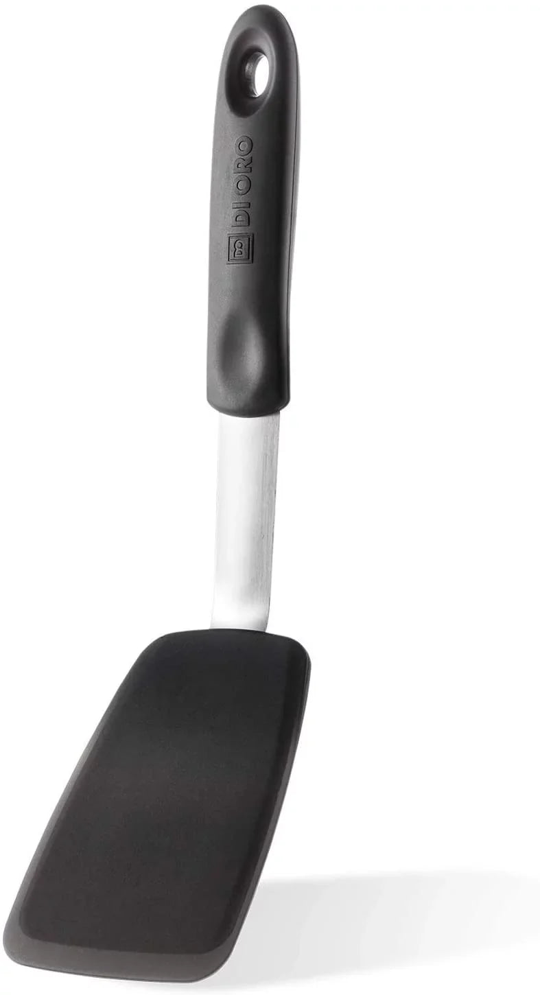 Di Series Heat Resistant Kitchen Standard - Flexible Turner Spatula 600F Rubber Silicone Chef Spatula Oro