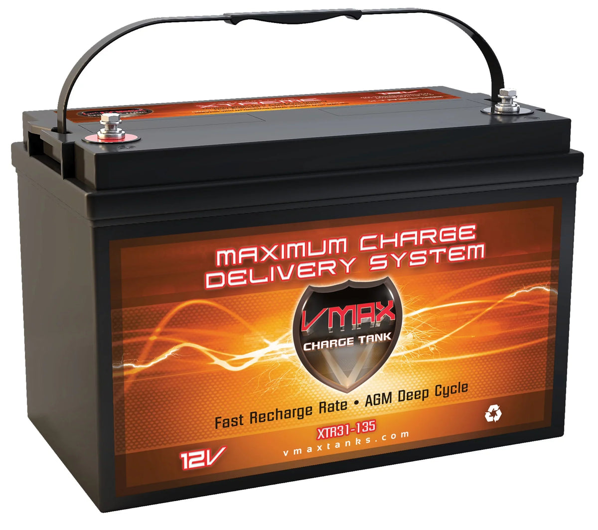 Vmax Marine XTR31-135 Naitic 31 Star 12V Powerboat Battery Group for