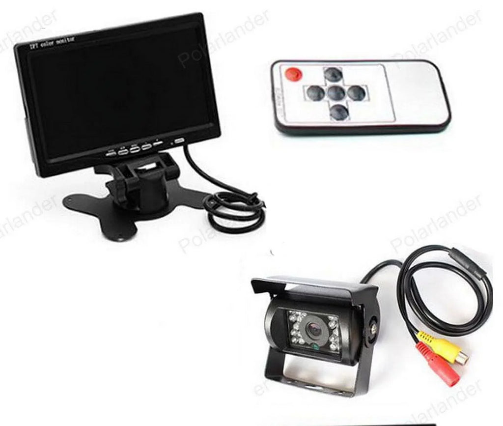 cable 18 Night parking for Monitor IR with Van LED RV system Bus reverse feet Car Vision+32 Truck TFT 12V/24V camera 7inch Car LCD