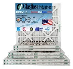 '- Air 13.5 - 10 Furnace inch) USA -Qty:12 x Glasfloss Made Filter (Actual MERV - 14x30x1 dimension: in 29.5x7/8