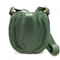 Suede Artisan Leather Small Messenger Green Vintage Light Bag, - Womens Italian Lara
