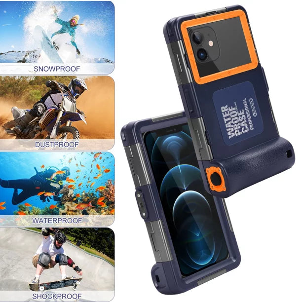 Case 6.9 Underwater Swimming Snorkeling Professional Phones Inch And Waterproof all [15m/50ft] Up Tecno with to Spark Housing 2020 Video LCD UrbanX Diving Lanyard Photo Surfing for Protective Go