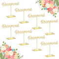 Table Reserved Sign Reservation for Party Golden Packs Guest Events Decor Wedding Signs 8 Reception Signs Wedding Wedding Reserved Acrylic Mirrored Sign Restaurant Seating Standing Table