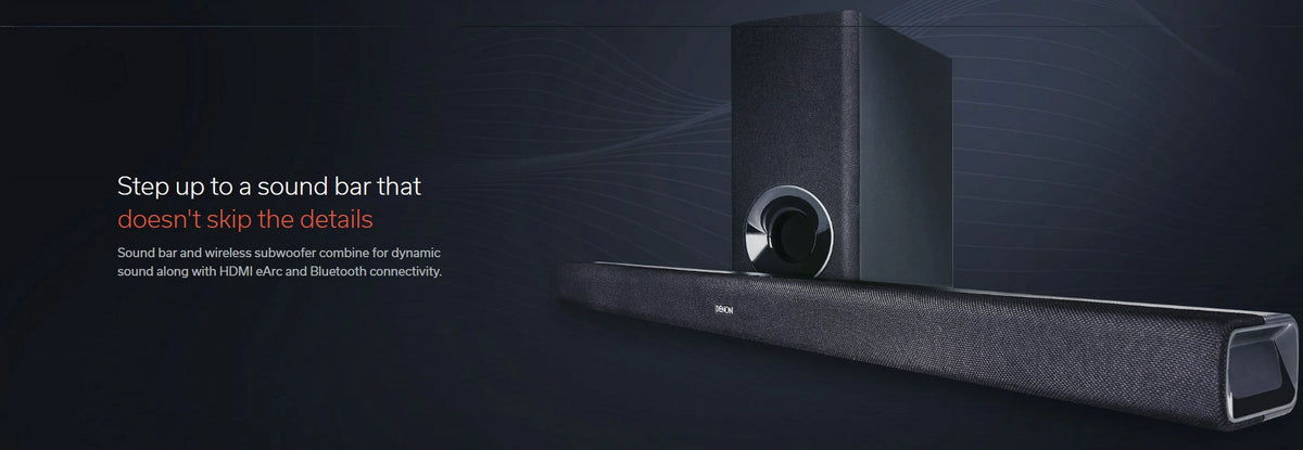 Bar (2020) Subwoofer Additional DHT-S316 Year Sound Protection Denon Extended Bluetooth with 1 Amber an and