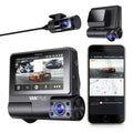 Nearly Interior Front+1080P IPS Dash 30FPS built 2K Angle, 24h Wide Rear Camera Monitor, Channel inch Touchable S2 Car 360° with WiFi in, Parking 3 Supercapacitor Screen 3 +1080P Cam, Vantrue GPS