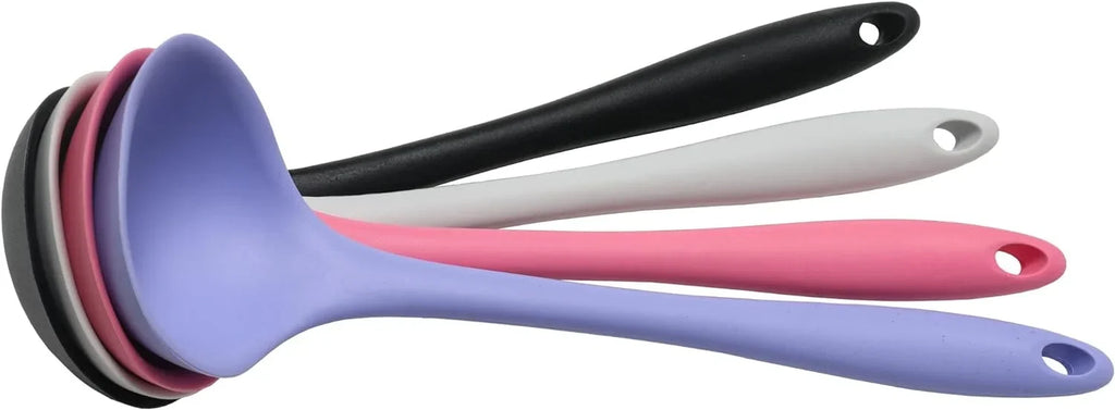 Premium Blue Chef Ladle, Cooking Silicone Craft Pastel 11.25 inch,