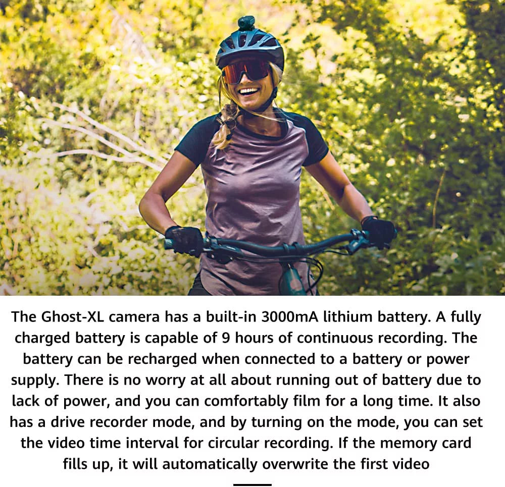 Cameras, Life External Battery XL Ghost Mic Support Waterproof 9 Hour Sports Drift