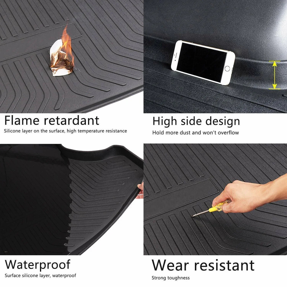 Cargo Mat Y Carpet Trunk climate Model Tesla Waterproof for All 2020-2023 Liner