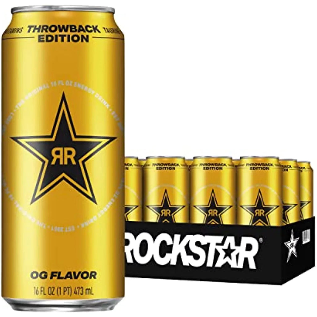 Drink, (Pack Oz Edition: Vary Energy May 16 O.G., Throwback Fl - 12) Packaging Rockstar Of
