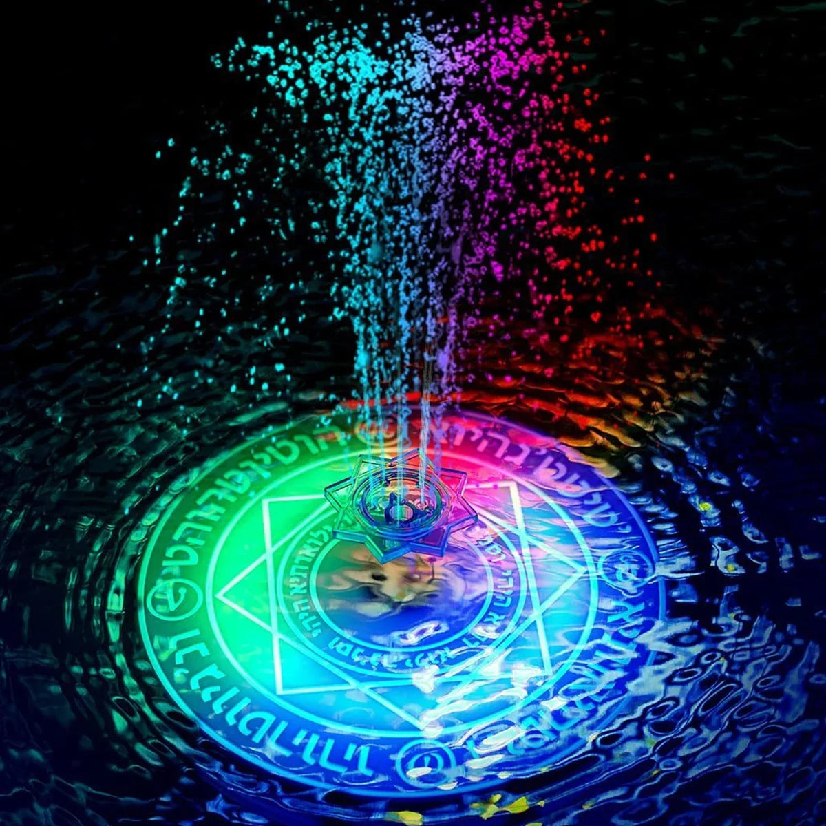 Powered Fountains Bath Garden Pond Fountain Solar Dcenta Bird with Control Light Remote for