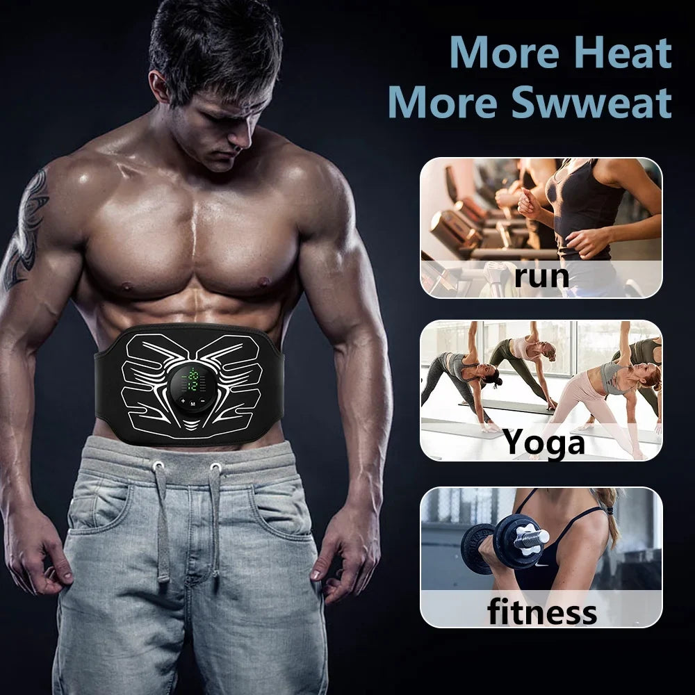 Home Workout Fitness Office Abdomen Machine,Abdominal for Workout Ab Belt Portable Stimulator Equipment Muscle ABS Stimulator,Ab Toning
