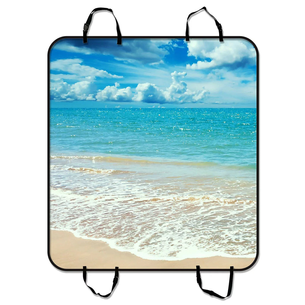 inches 54x60 Ocean Cars Trunk Cover Seat California Mat Dog and Mat SUV Car Pet Paradise For Car Waves Cargo Mat Trucks Hammock GCKG Seat