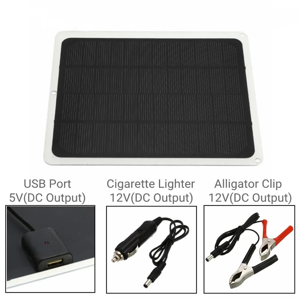 20W Charging Device Portable Camping Anself Silicon Solar Panel Hiking Monocrystalline for