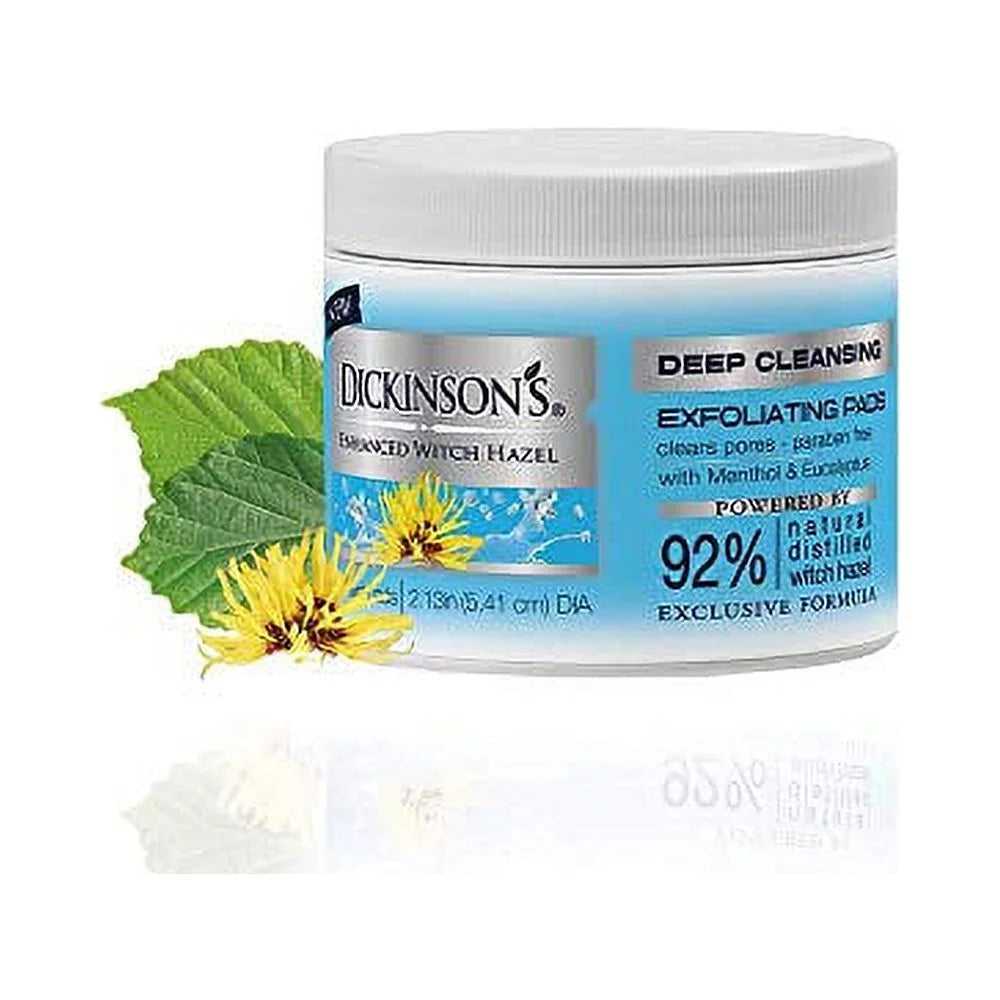 Ea, 60 Cleansing Dickinsons Witch Pads, Hazel 2 Deep Exfoliating Pack