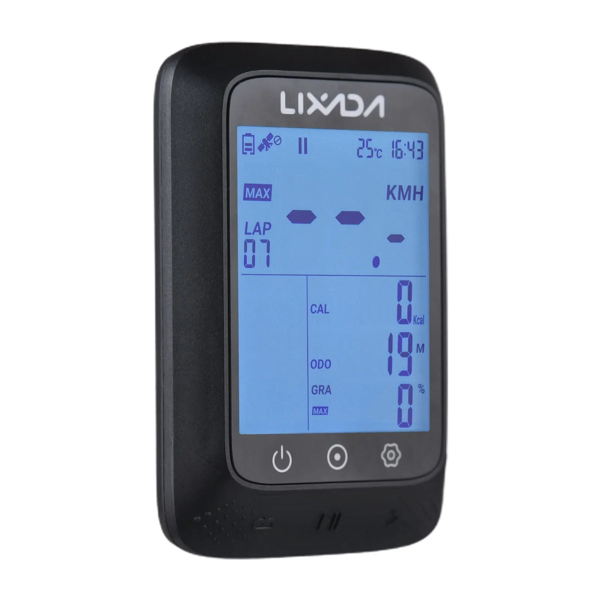 Strava Computer Wireless Bike ANT+ Altitude Computer Sensor Lixada Waterproof GPS 2.3in Gradient