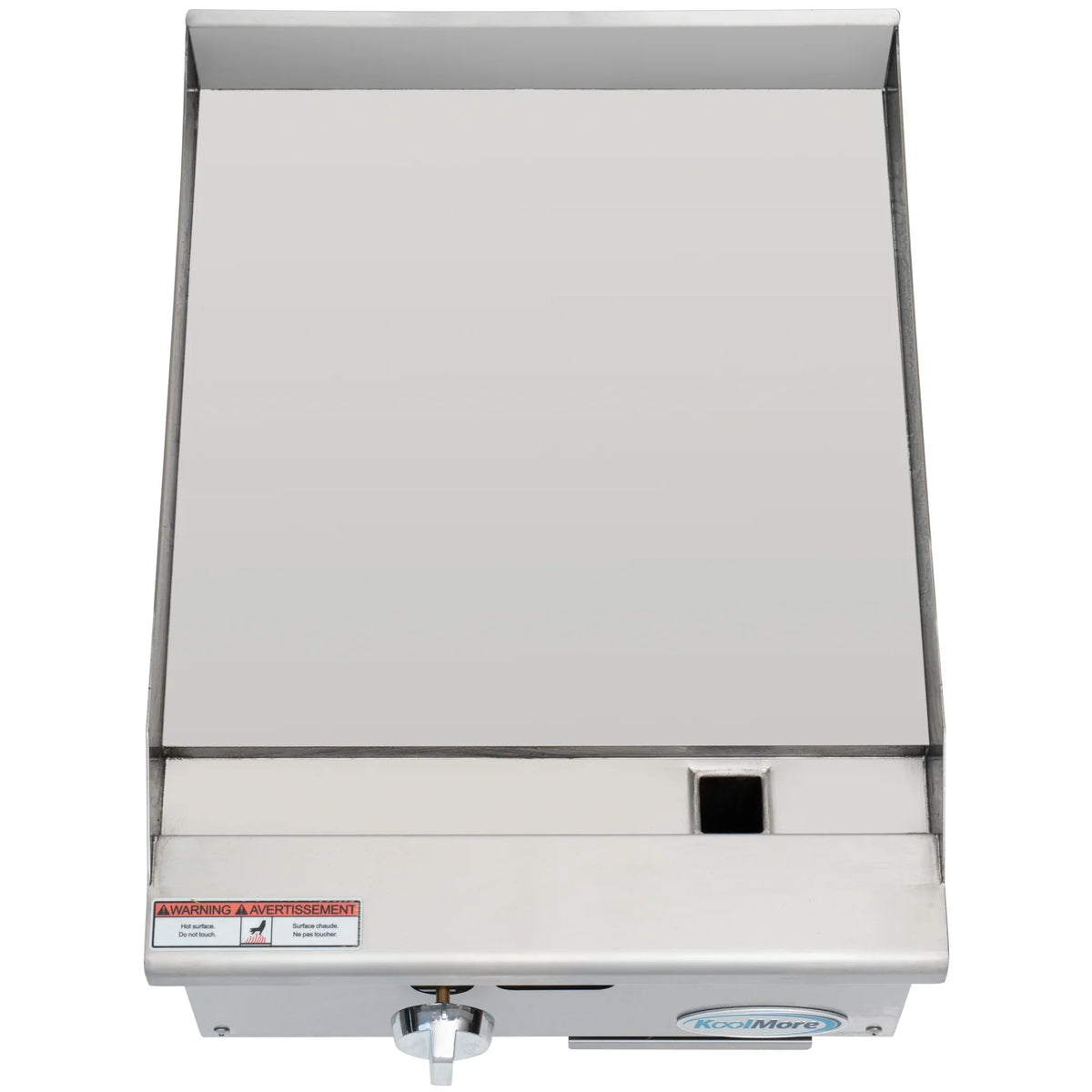 30,000 Griddle Gas BTU 18 in Natural in. Stainless-Steel 1-Burner with (KM-GG1-18M)