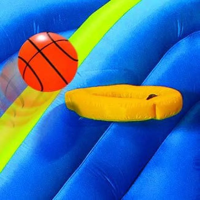 Kids Sprinkler Adventure Blower Feet exterior with Slide Giant Huge Included Long Park Wave Inflatable Heavy in Surf and Pool (14 Hoop - - Splash liquid Basketball Built - 8 N Duty High) by Feet