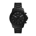 Watch Stainless Black Steel FS5603 Men's Bowman Fossil Chronograph