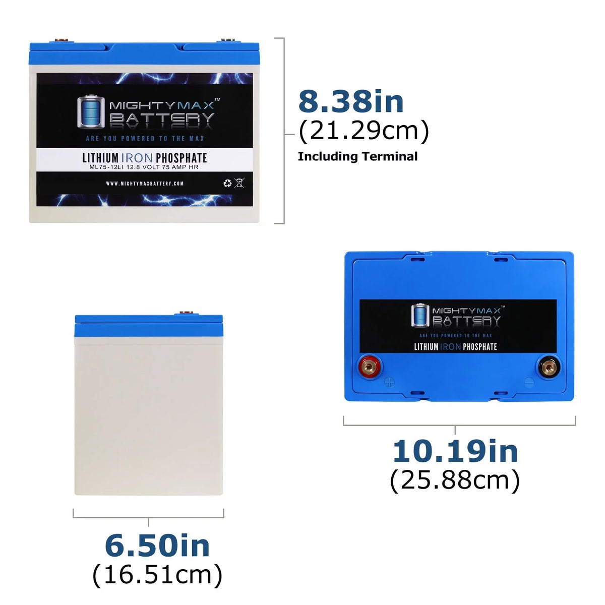 EV24 BW Battery Way Z 12V Replacement Bright Lithium 75AH for Group