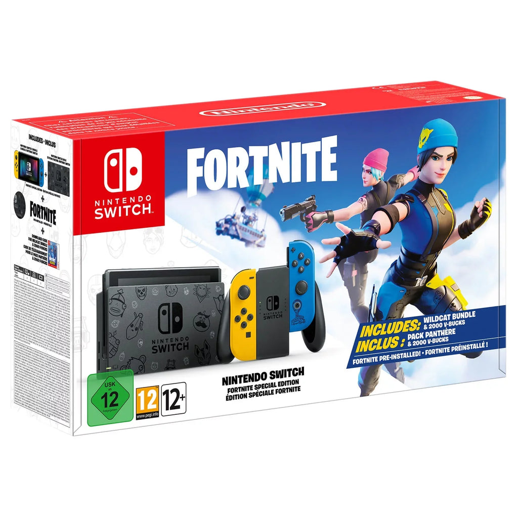 Fortnite Outfits, Fortnite, Glass Wildcat Set, 2000 Edition Mytrix Protector Tempered Pre-Installed Limited Bundle: Shield, and Switch Wildcat Screen Epic Nintendo Game Console V-Bucks, Pokemon