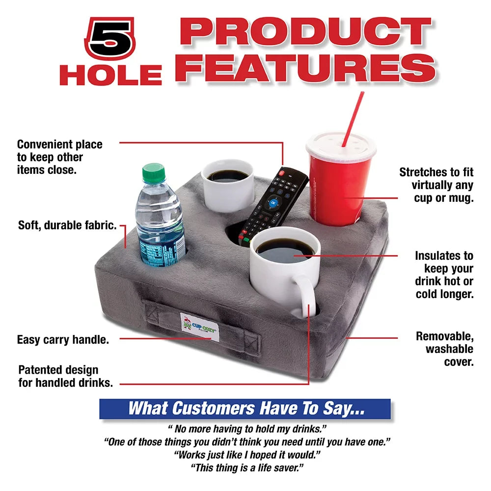 Use Keep TV RV, close spills. (Teal) Deluxe Cup world's cave, and Pillow park, prevent drinks BEST anywhere-Couch, man it floor, As Cozy beach -The car, and Seen cup your holder! bed, more! on