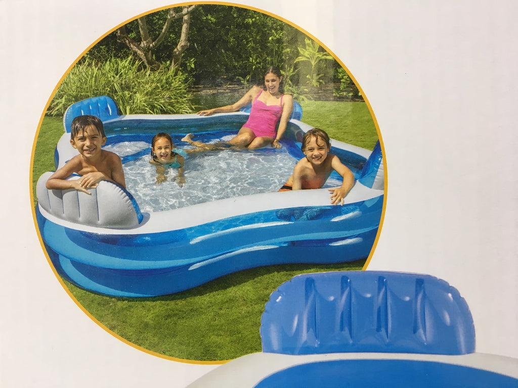 Lounge X Swim Family 90" 90" X 26" 56475EP Pool Intex Center Inflatable