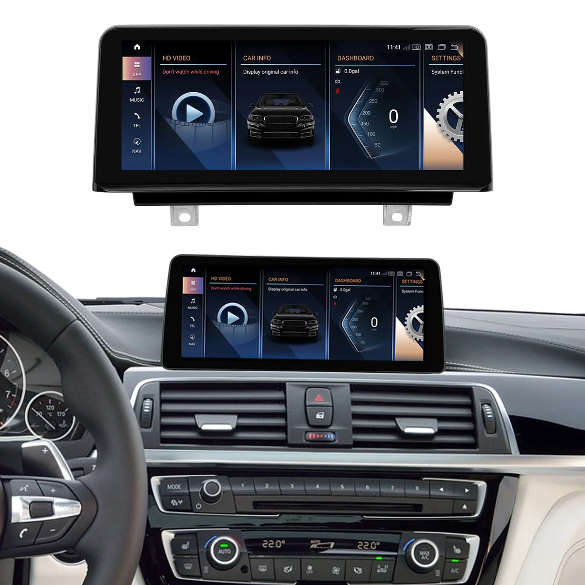3/4 Carplay, F30/F31/F34/F35/F32/F33/F36 13 Multimedia Radio Mirrorlink, + Touchscreen Android 8G Road 2013-2016 Android Car Top Series for Radio with Car Inch Supports NBT, 256G Auto, 10.25