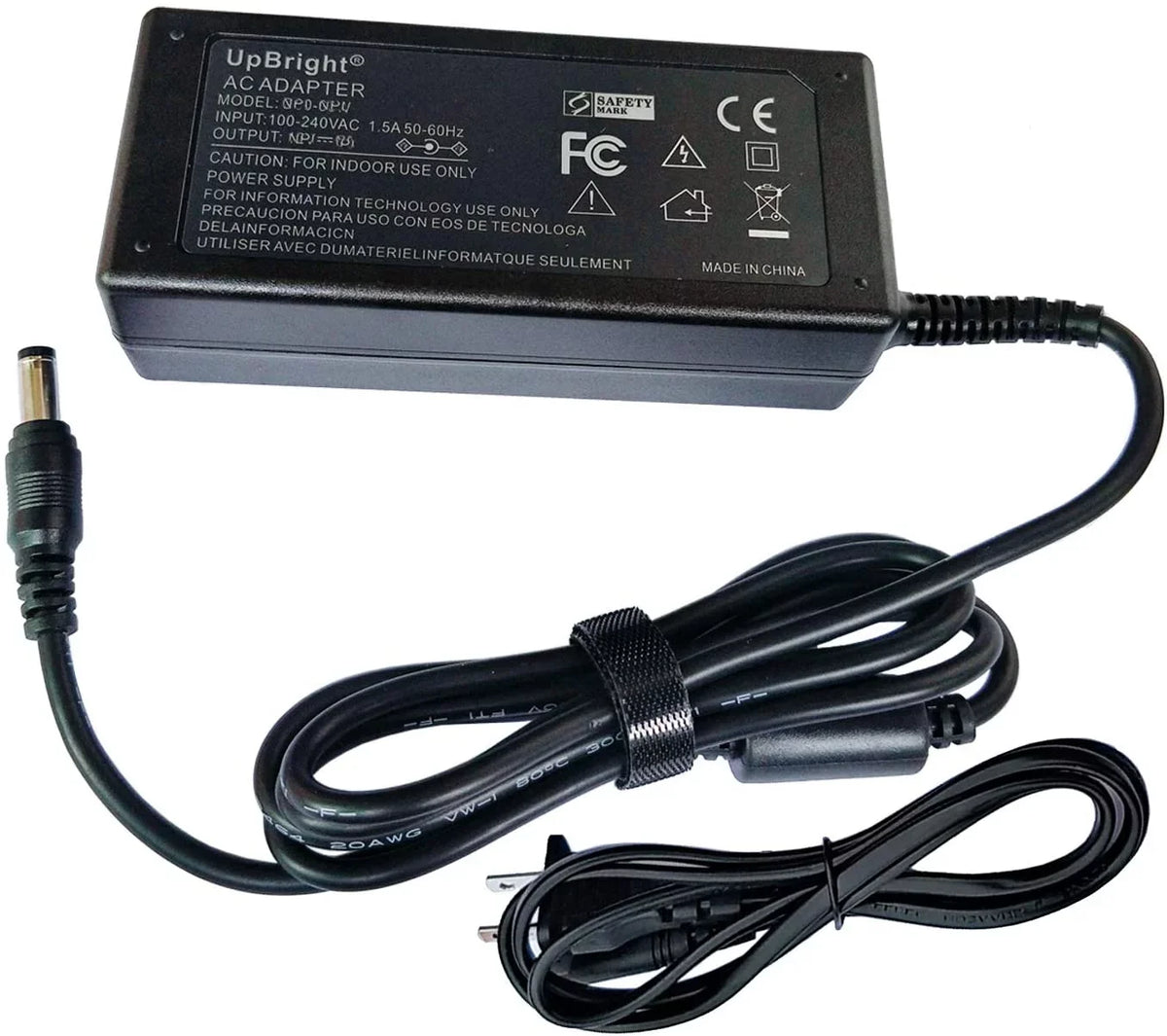 Cable Adapter AC Speaker PSU Charger Mains Hitachi Supply Battery NEW DC Soundbar PS For Sound AXS030BTU Cord / Global Bluetooth Bar UPBRIGHT Power TV