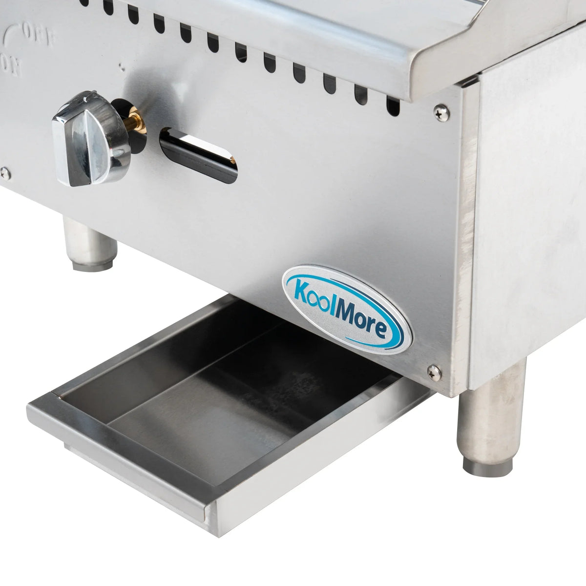 30,000 Griddle Gas BTU 18 in Natural in. Stainless-Steel 1-Burner with (KM-GG1-18M)