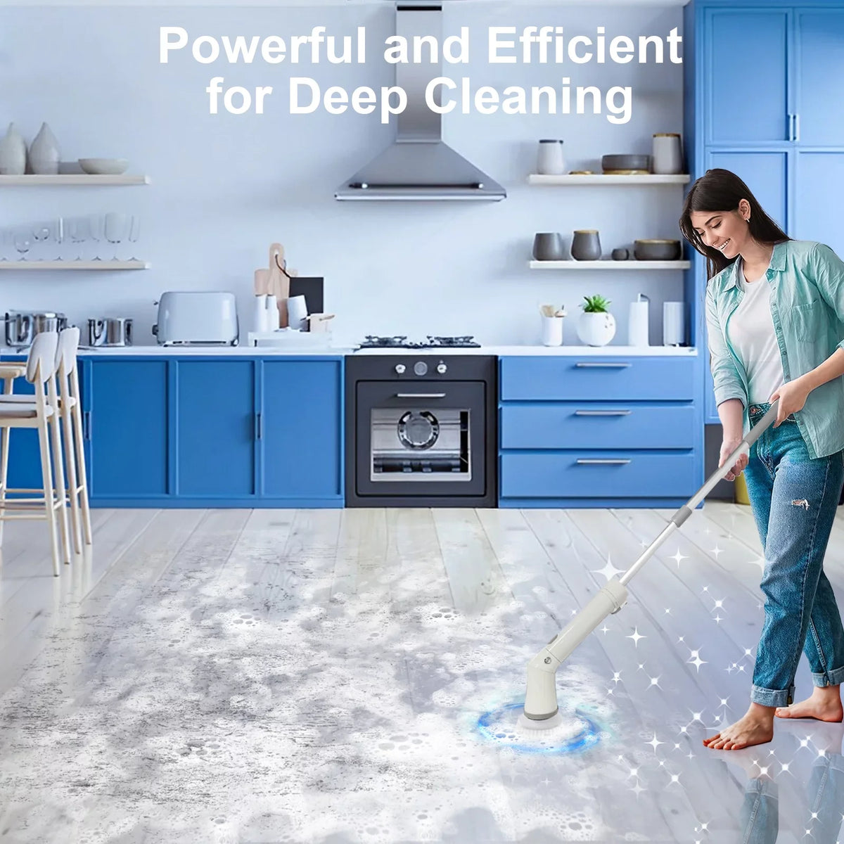 Replaceable Heads Tile, Spin Cordless Scrubber, Floor 6 Cleaning Fixdono Electric Scrubber for Bathroom Brush, Cleaning Bathtub,
