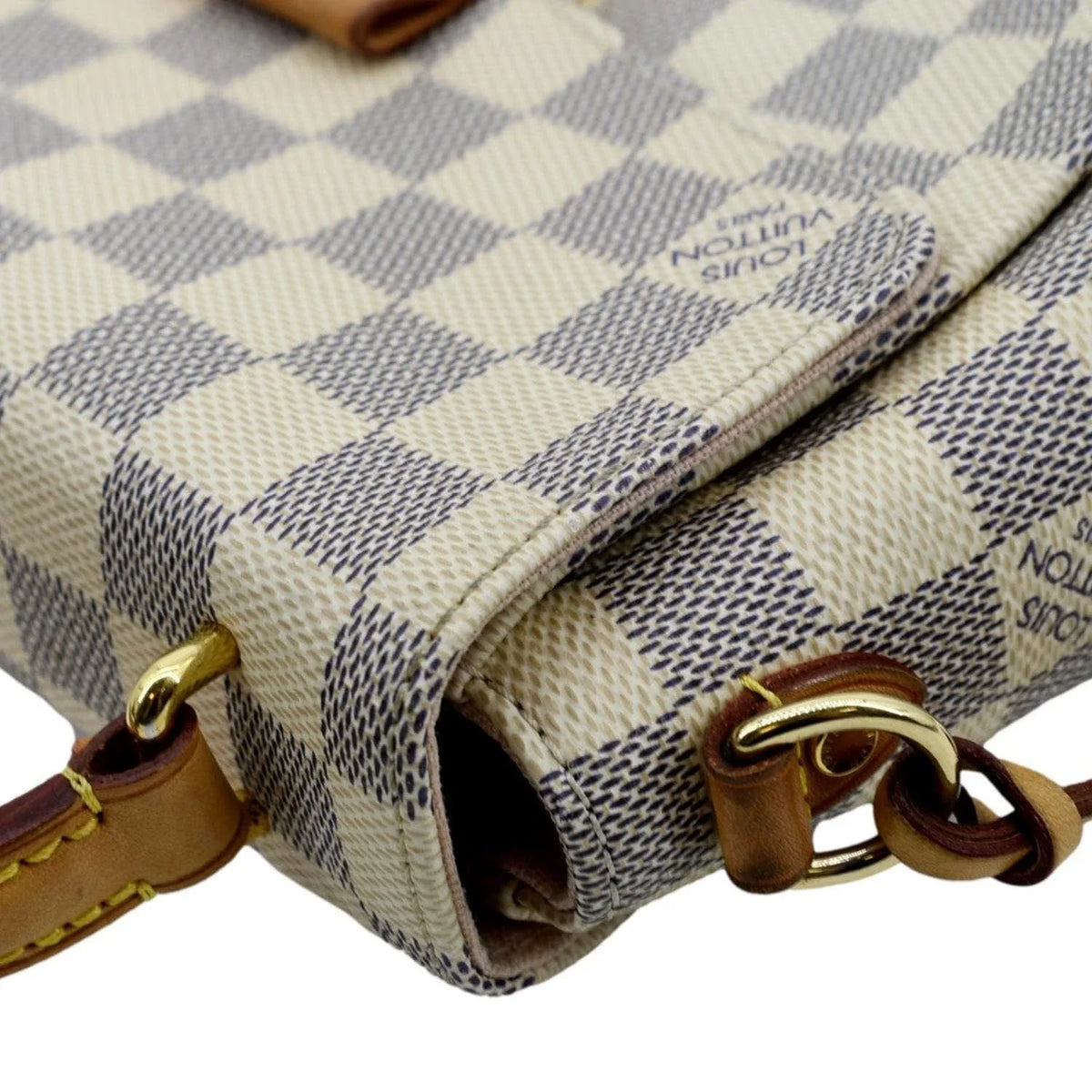 Croisette Crossbody Bag Pre-owned Satchel Azur Damier White