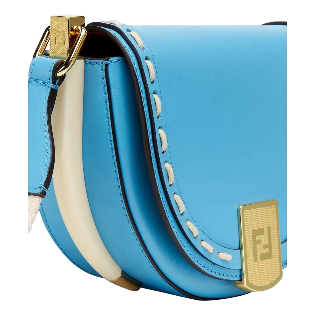 Moonlight Bag Blue Fendi Satchel Leather Cyber Crossbody